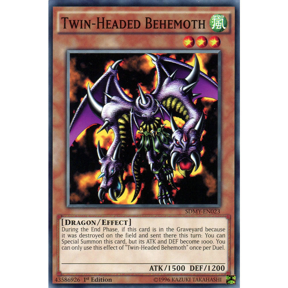 Twin-Headed Behemoth SDMY-EN023 Yu-Gi-Oh! Card from the Yugi Muto Set