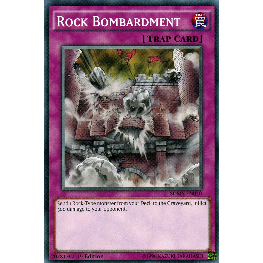 Rock Bombardment SDMY-EN040 Yu-Gi-Oh! Card from the Yugi Muto Set