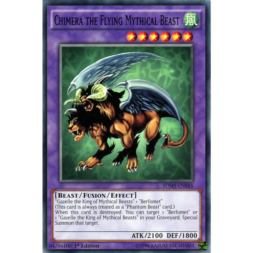 Chimera the Flying Mythical Beast SDMY-EN044 Yu-Gi-Oh! Card from the Yugi Muto Set