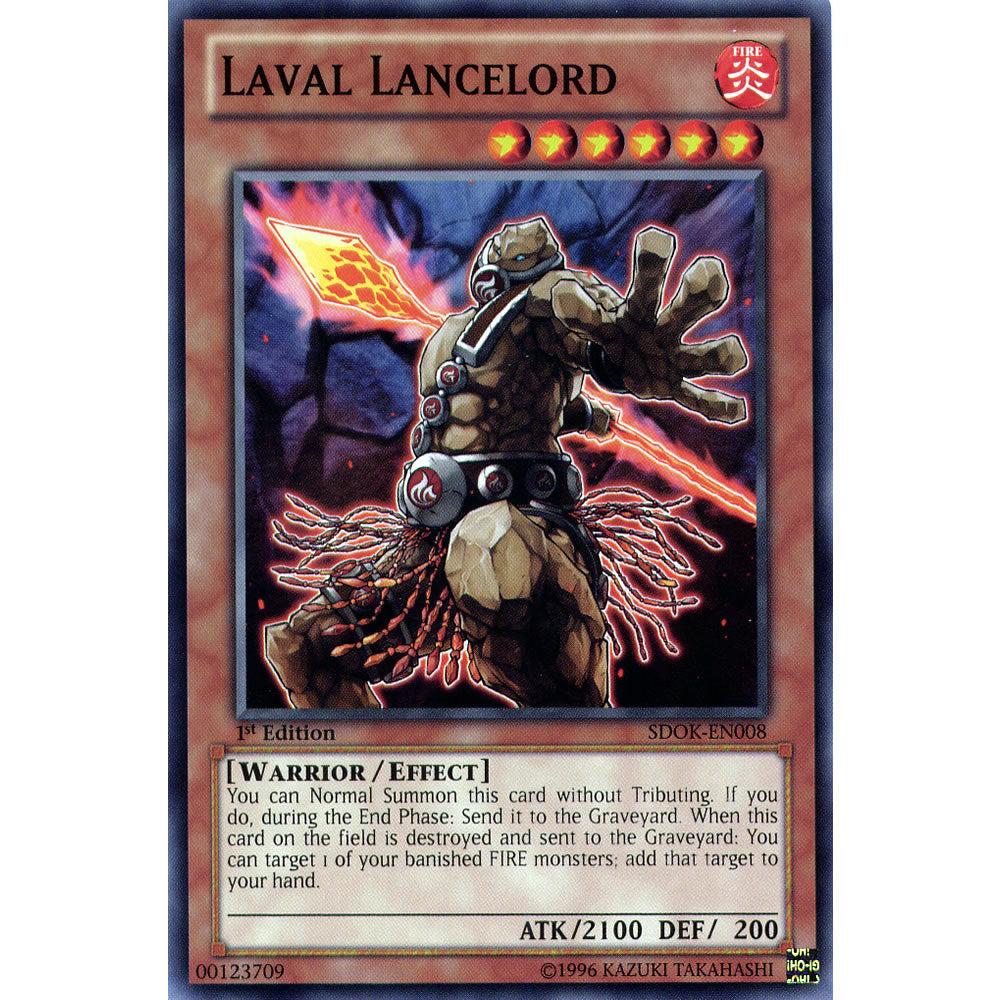 Laval Lancelord SDOK-EN008 Yu-Gi-Oh! Card from the Onslaught of the Fire Kings Set