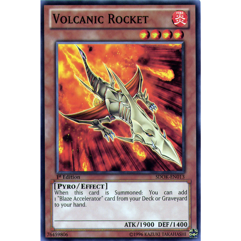 Volcanic Rocket SDOK-EN013 Yu-Gi-Oh! Card from the Onslaught of the Fire Kings Set