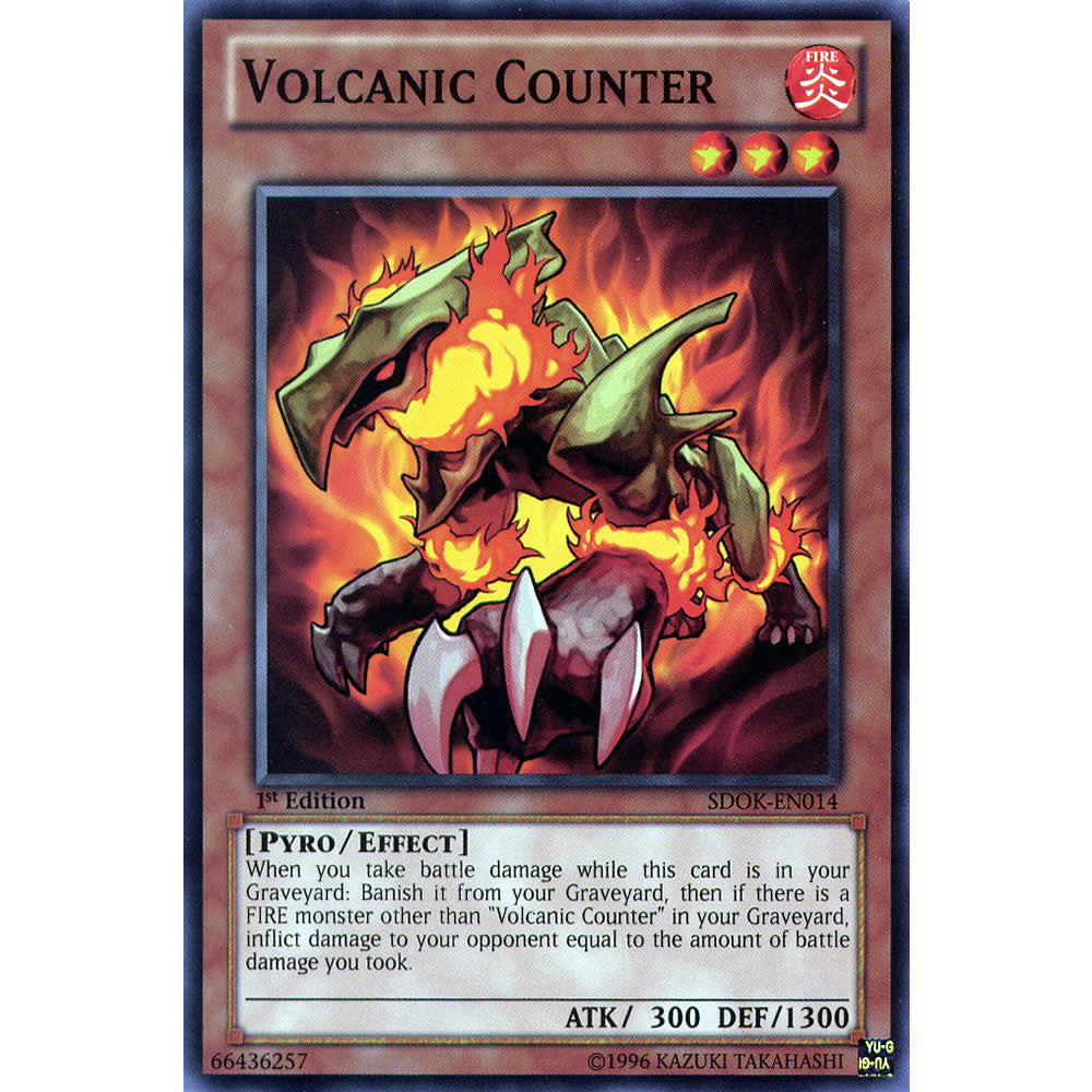 Volcanic Counter SDOK-EN014 Yu-Gi-Oh! Card from the Onslaught of the Fire Kings Set