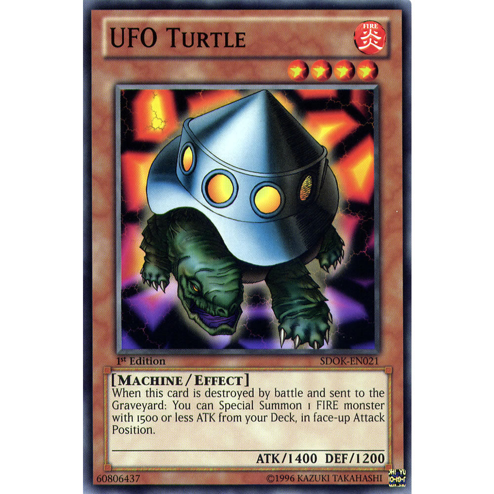 UFO Turtle SDOK-EN021 Yu-Gi-Oh! Card from the Onslaught of the Fire Kings Set
