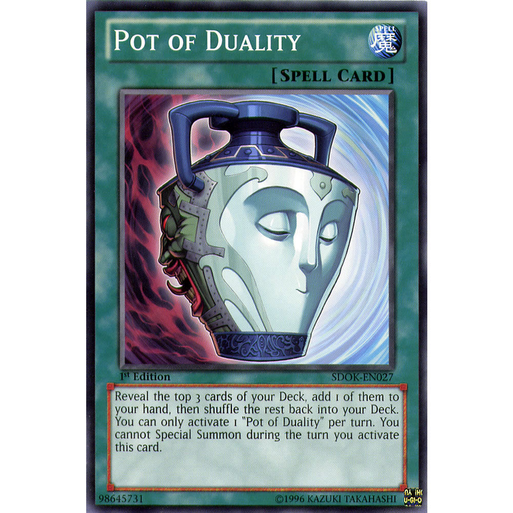 Pot of Duality SDOK-EN027 Yu-Gi-Oh! Card from the Onslaught of the Fire Kings Set