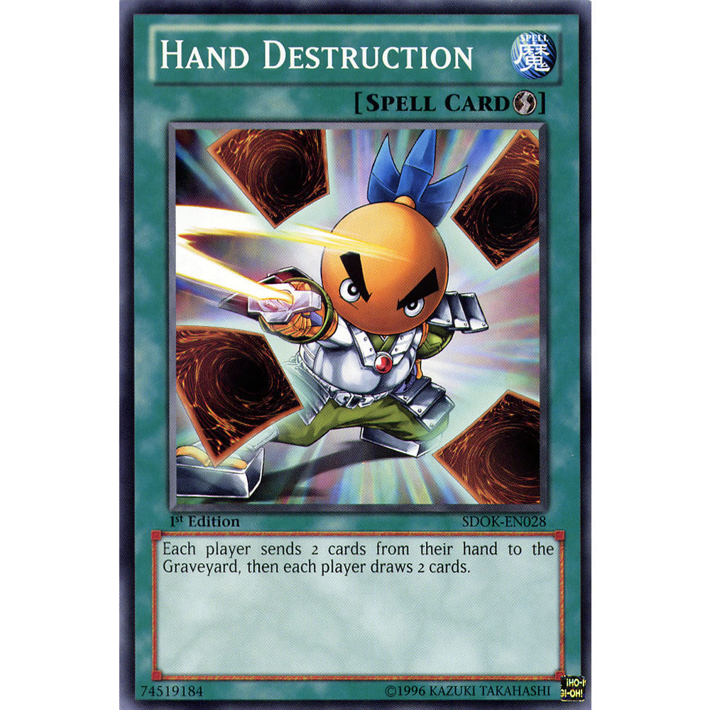 Hand Destruction SDOK-EN028 Yu-Gi-Oh! Card from the Onslaught of the Fire Kings Set
