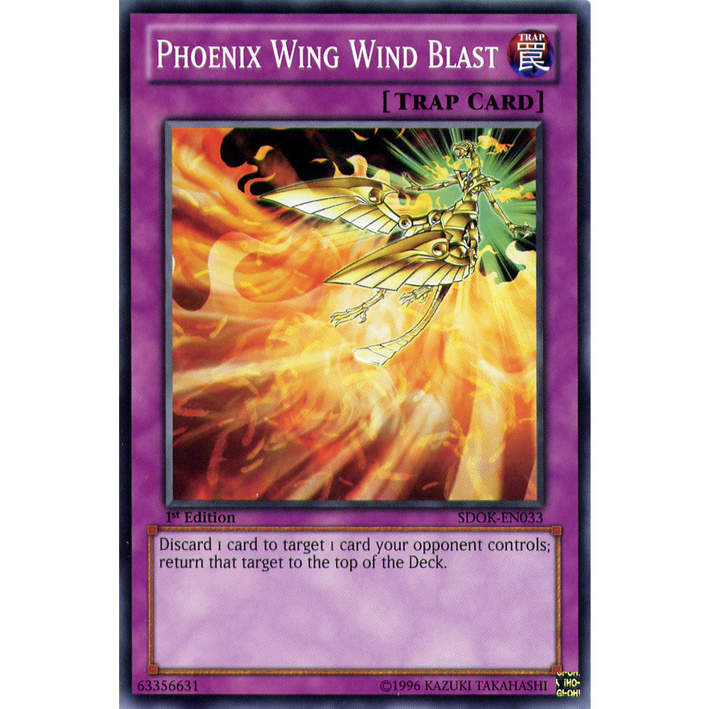 Phoenix Wing Wind Blast SDOK-EN033 Yu-Gi-Oh! Card from the Onslaught of the Fire Kings Set