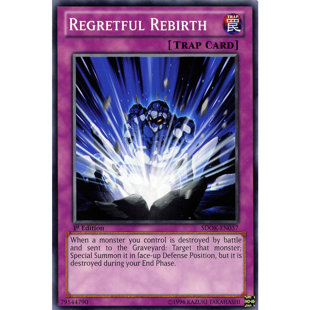 Regretful Rebirth SDOK-EN037 Yu-Gi-Oh! Card from the Onslaught of the Fire Kings Set