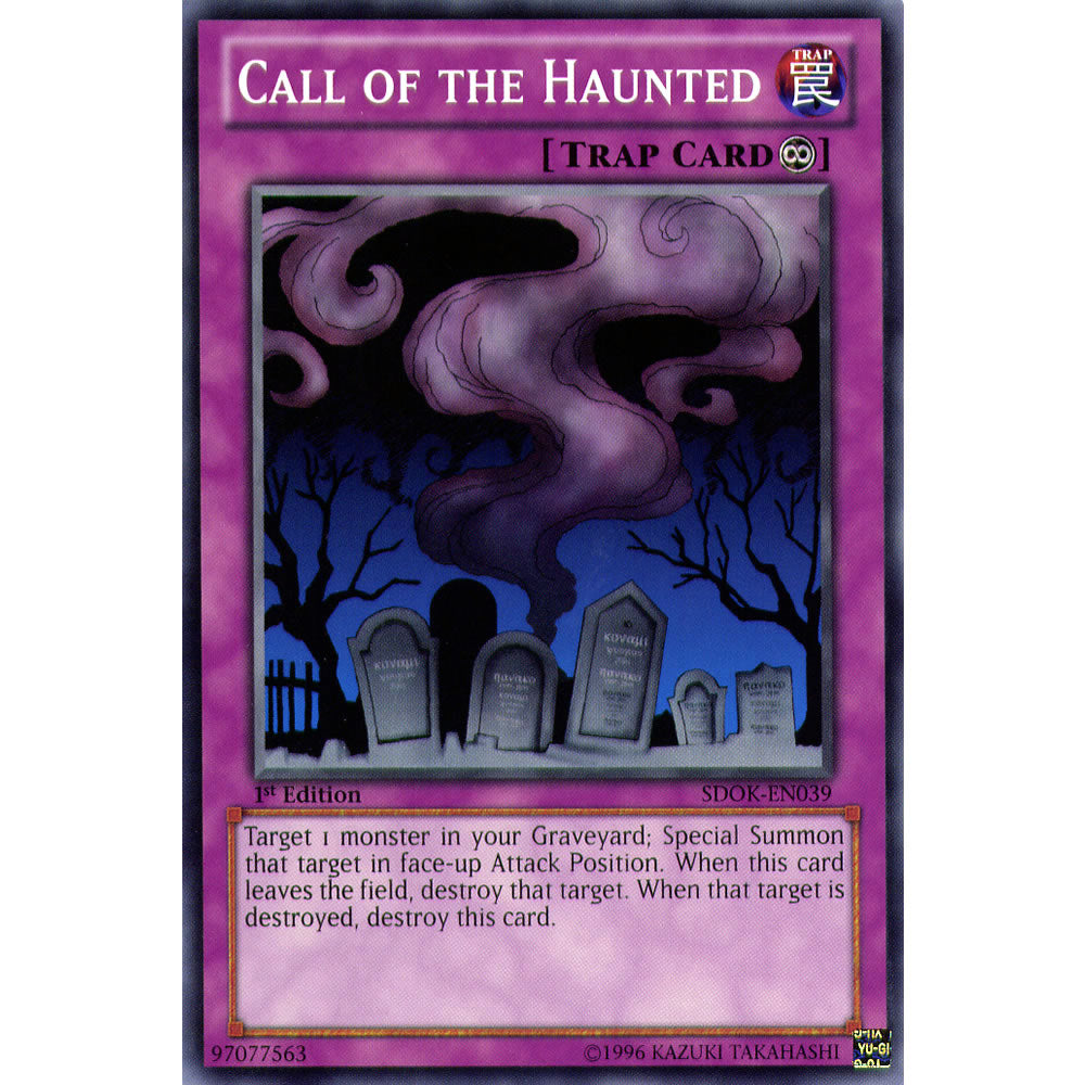 Call of the Haunted SDOK-EN039 Yu-Gi-Oh! Card from the Onslaught of the Fire Kings Set