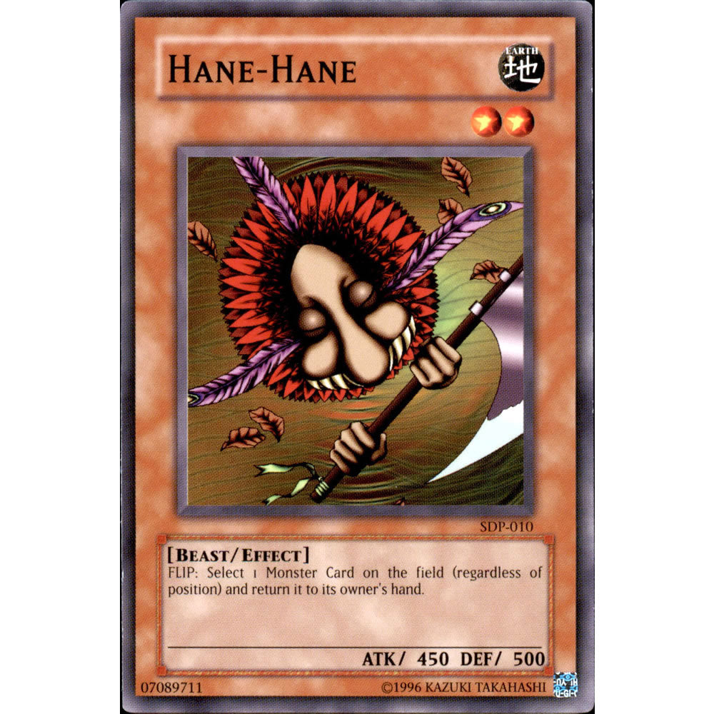 Hane-Hane SDP-010 Yu-Gi-Oh! Card from the Pegasus Set