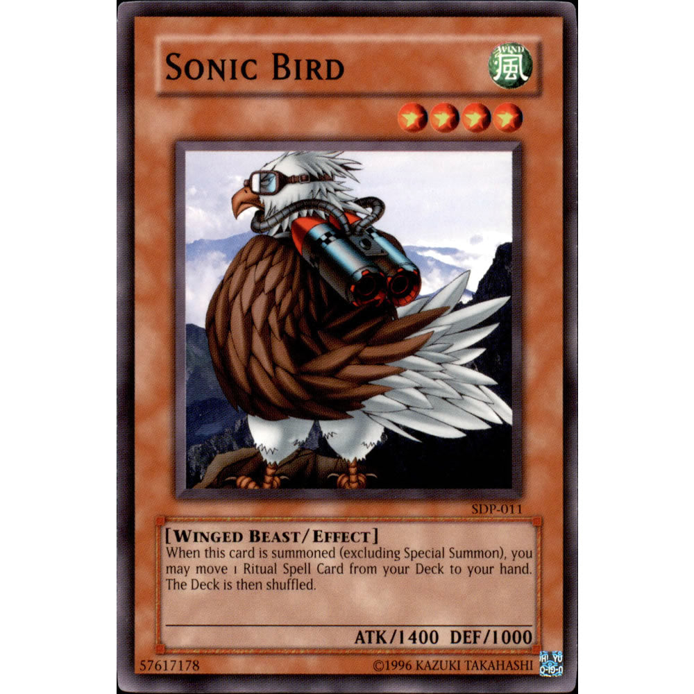Sonic Bird SDP-011 Yu-Gi-Oh! Card from the Pegasus Set