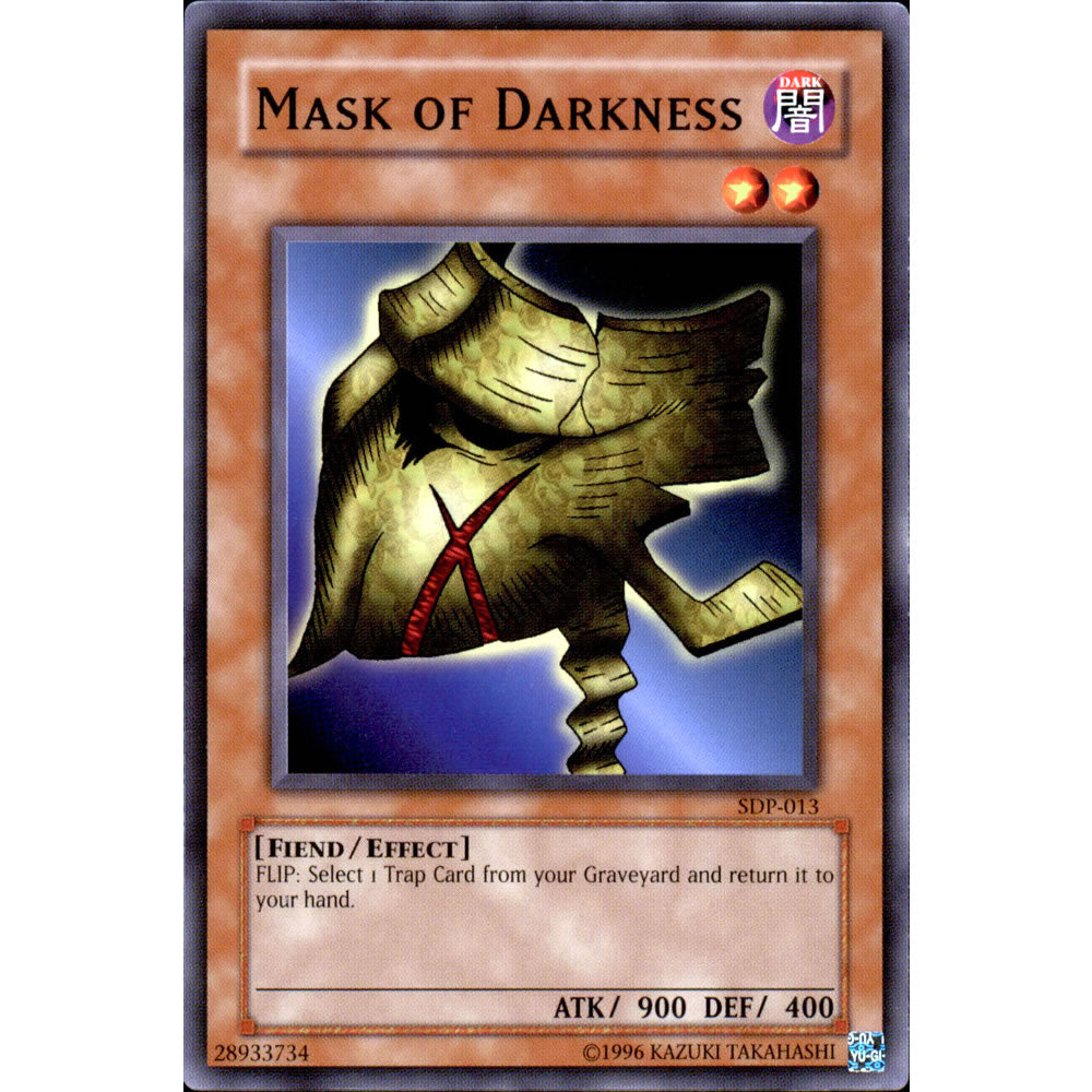 Mask of Darkness SDP-013 Yu-Gi-Oh! Card from the Pegasus Set