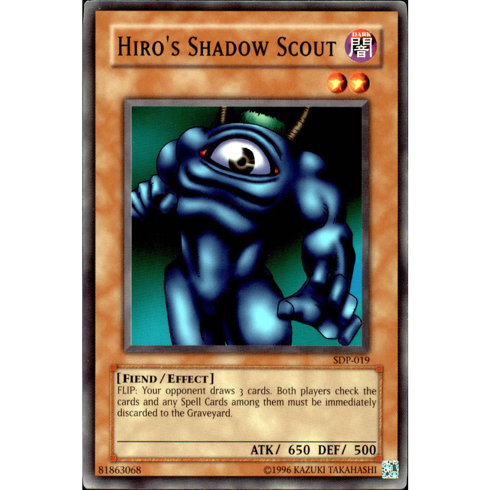 Hiro's Shadow Scout SDP-019 Yu-Gi-Oh! Card from the Pegasus Set