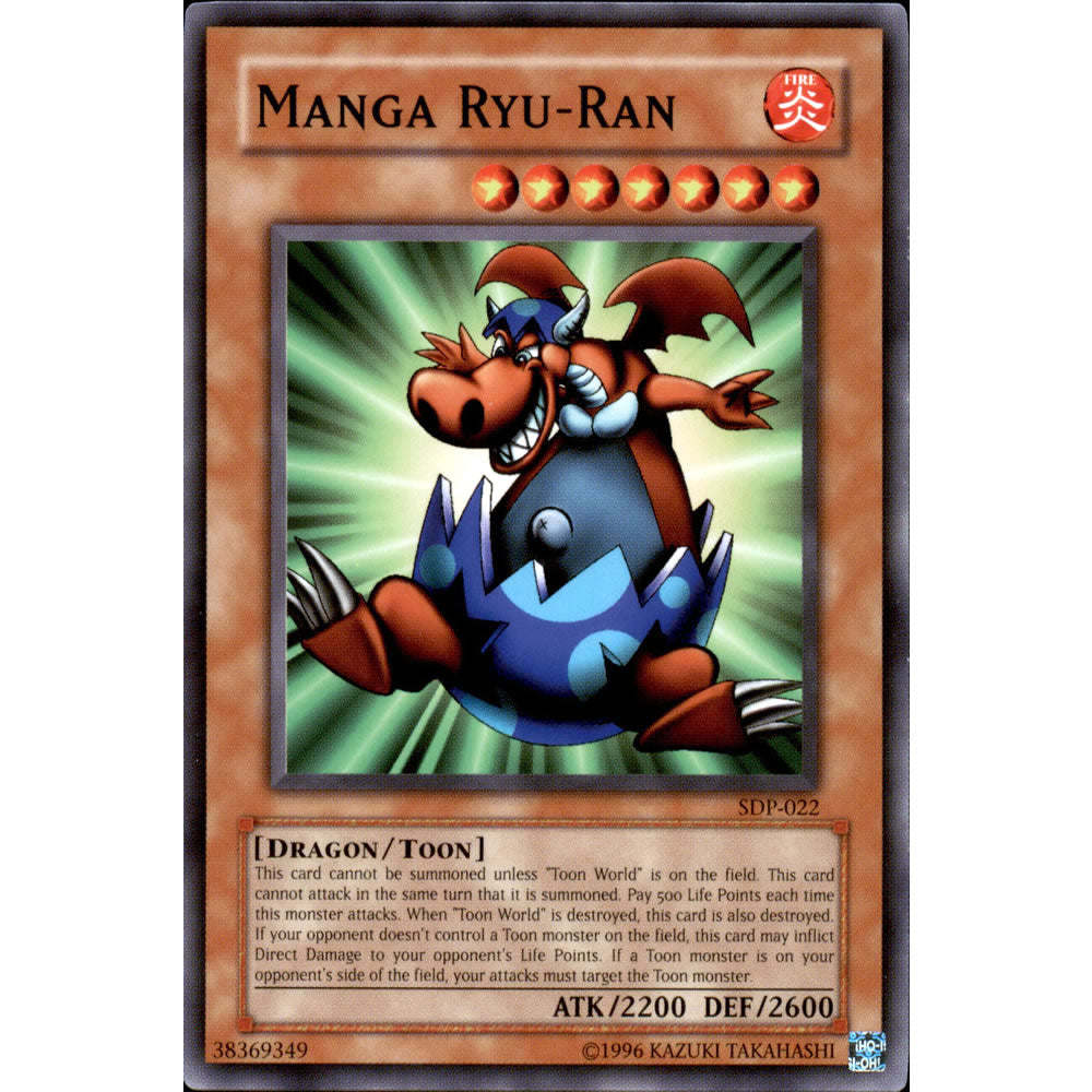 Manga Ryu-Ran SDP-022 Yu-Gi-Oh! Card - Deckboosters