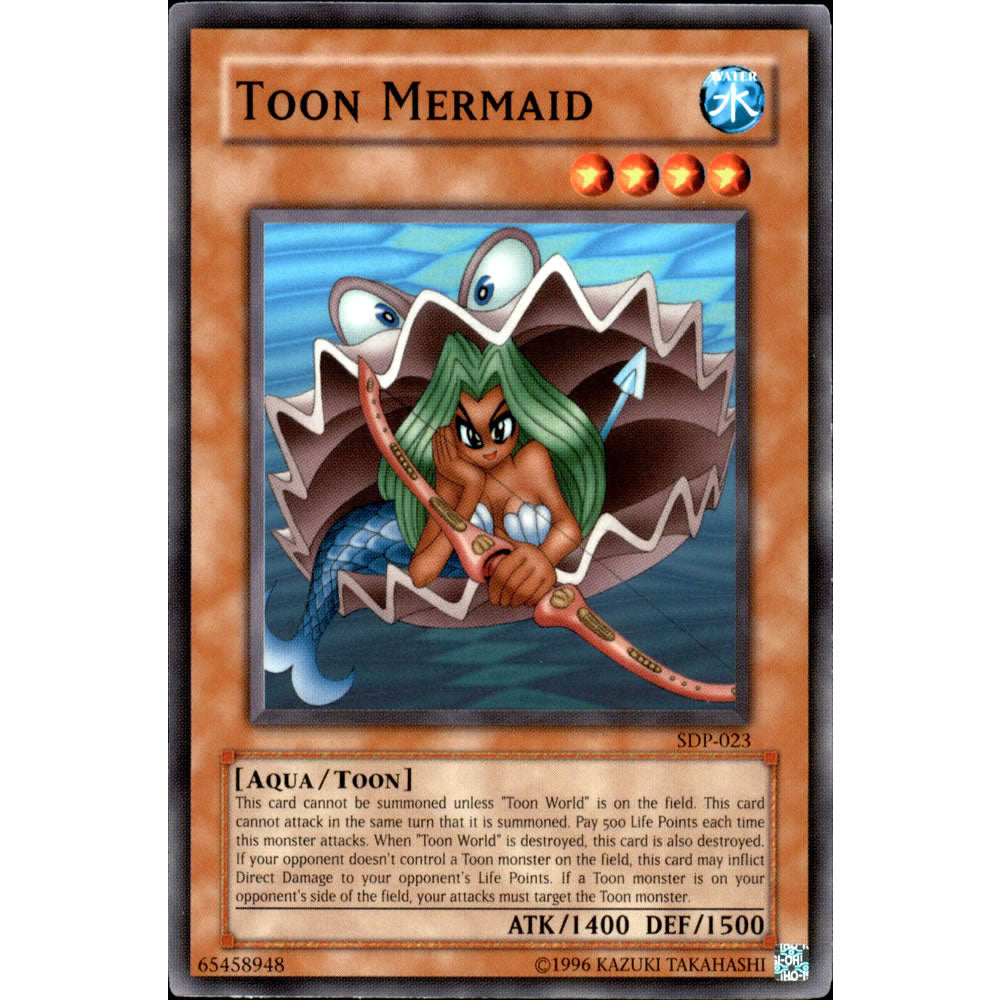 Toon Mermaid SDP-023 Yu-Gi-Oh! Card from the Pegasus Set