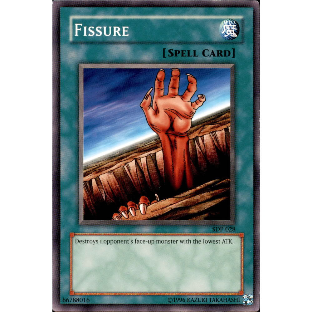 Fissure SDP-028 Yu-Gi-Oh! Card from the Pegasus Set