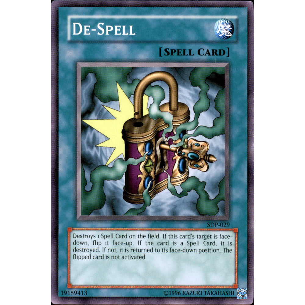 De-Spell  SDP-029 Yu-Gi-Oh! Card from the Pegasus Set
