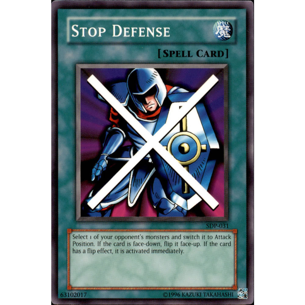 Stop Defense SDP-031 Yu-Gi-Oh! Card from the Pegasus Set