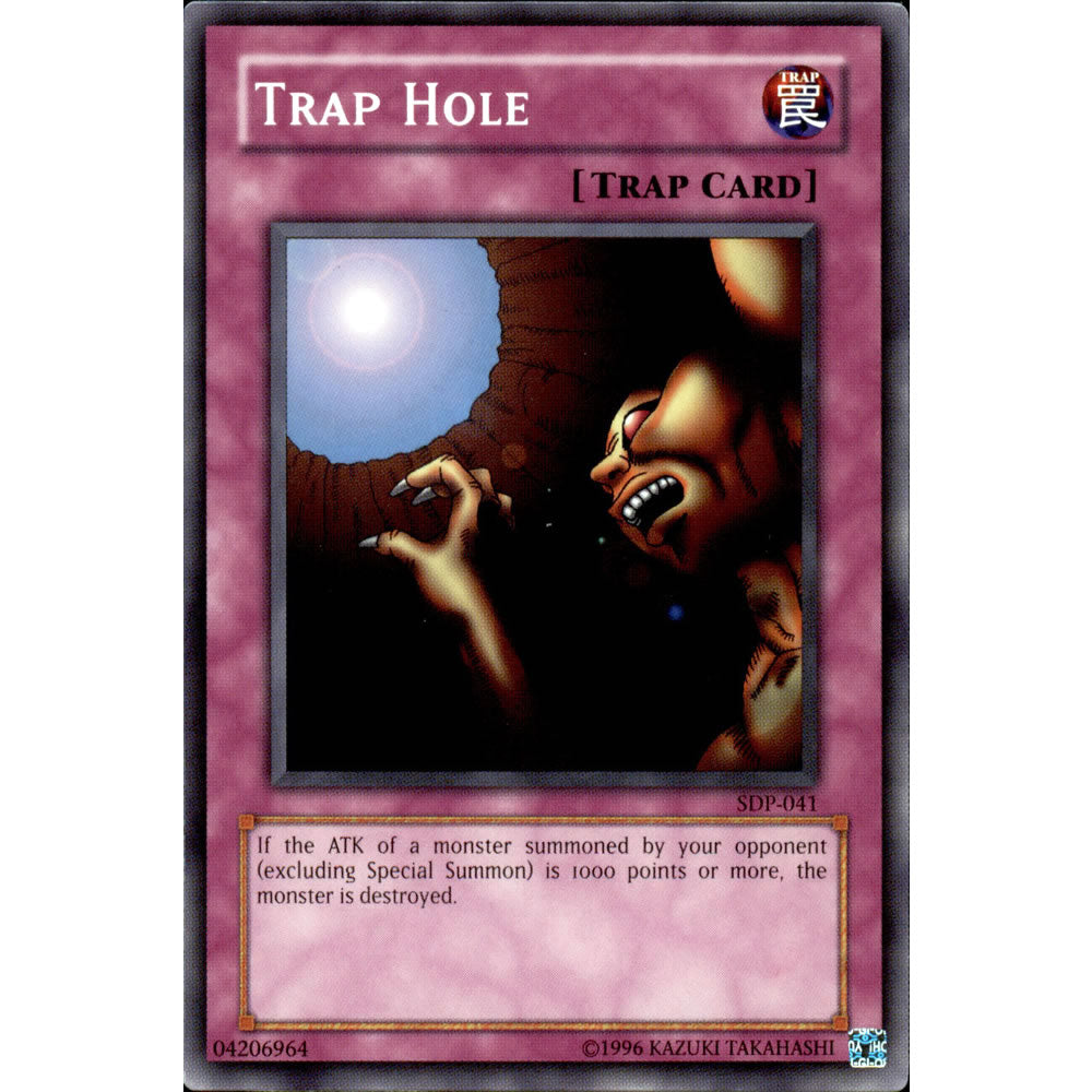 Trap Hole SDP-041 Yu-Gi-Oh! Card from the Pegasus Set