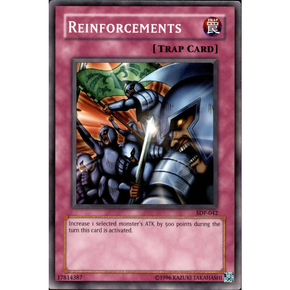 Reinforcements  SDP-042 Yu-Gi-Oh! Card from the Pegasus Set