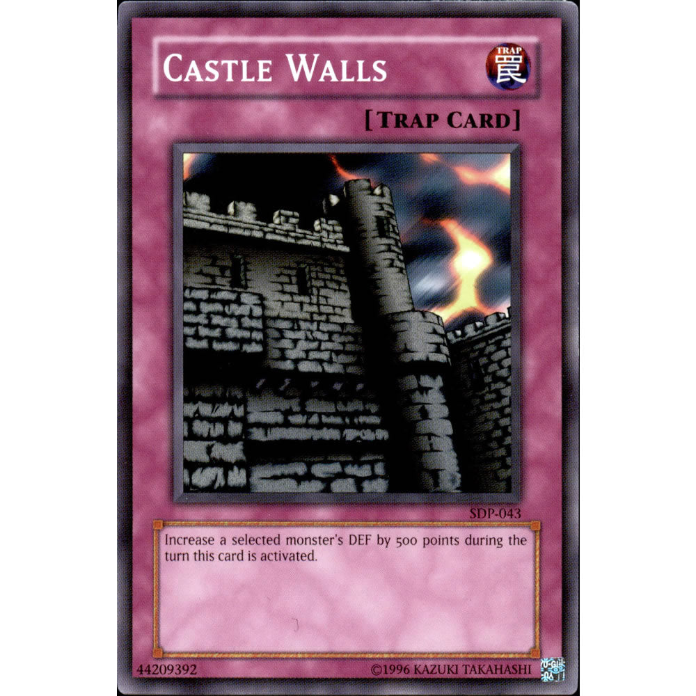Castle Walls SDP-043 Yu-Gi-Oh! Card from the Pegasus Set