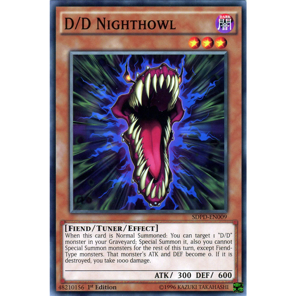 D/D Nighthowl SDPD-EN009 Yu-Gi-Oh! Card from the Pendulum Domination Set