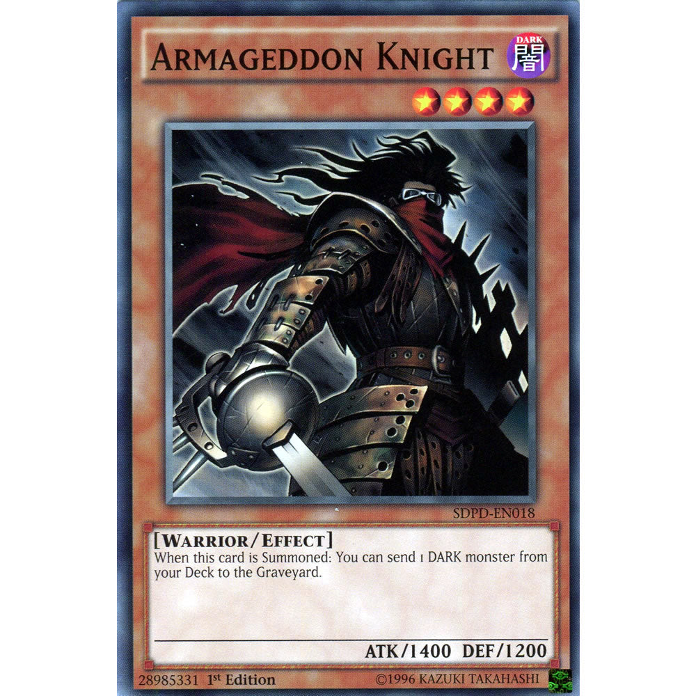 Armageddon Knight SDPD-EN018 Yu-Gi-Oh! Card from the Pendulum Domination Set