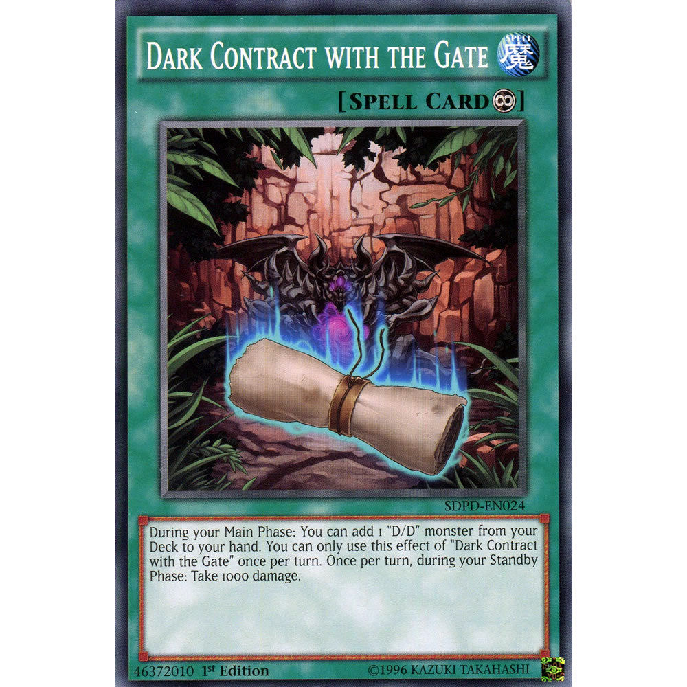 Dark Contract with the Gate SDPD-EN024 Yu-Gi-Oh! Card from the Pendulum Domination Set