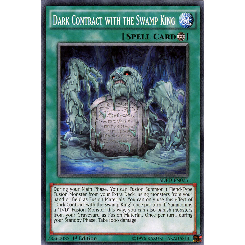 Dark Contract with the Swamp King SDPD-EN025 Yu-Gi-Oh! Card from the Pendulum Domination Set
