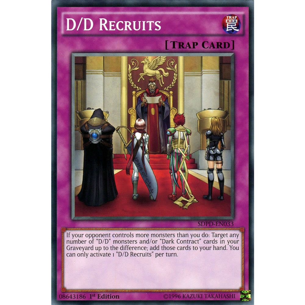 D/D Recruits SDPD-EN033 Yu-Gi-Oh! Card from the Pendulum Domination Set