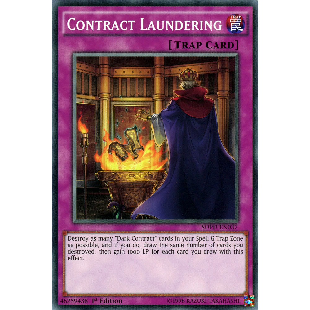 Contract Laundering SDPD-EN037 Yu-Gi-Oh! Card from the Pendulum Domination Set