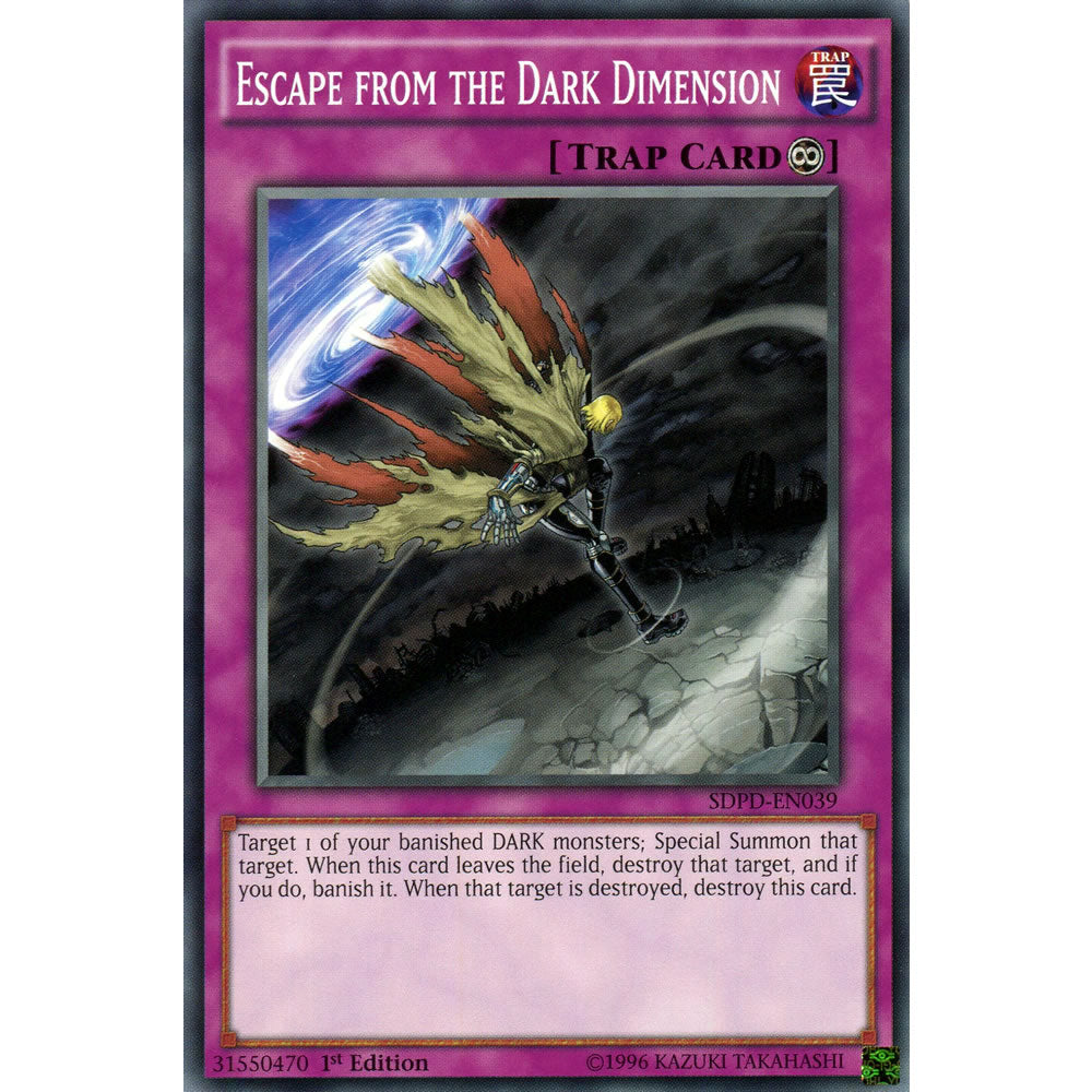 Escape from the Dark Dimension SDPD-EN039 Yu-Gi-Oh! Card from the Pendulum Domination Set