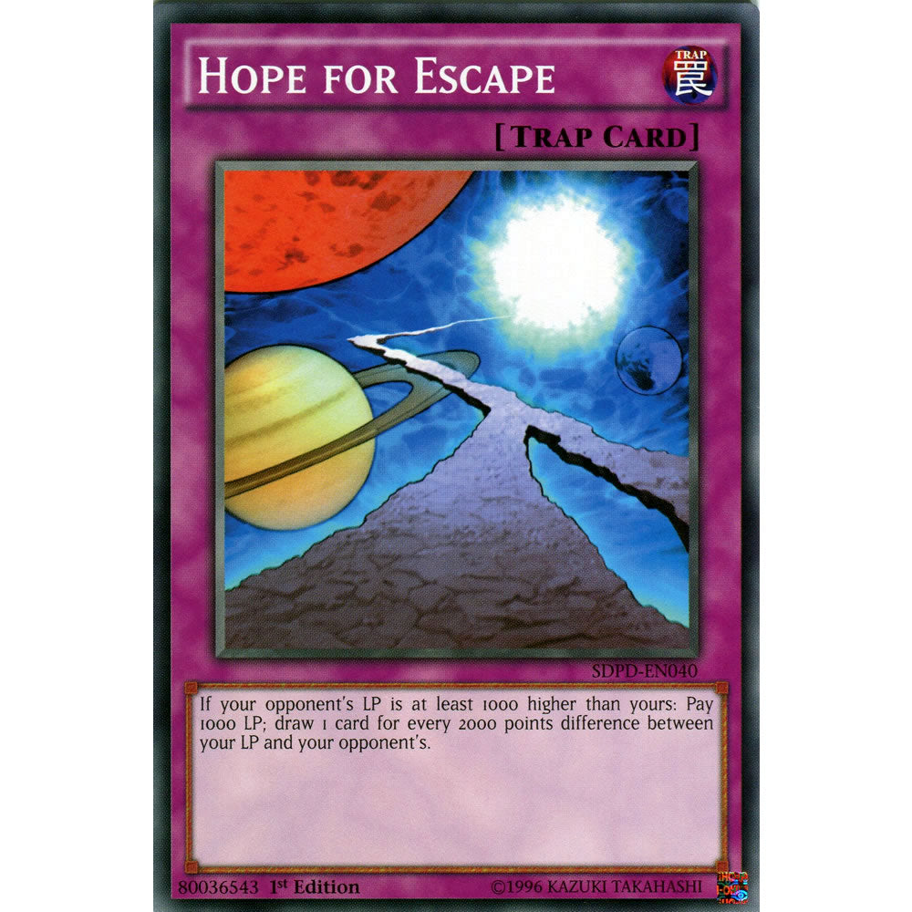 Hope for Escape SDPD-EN040 Yu-Gi-Oh! Card from the Pendulum Domination Set