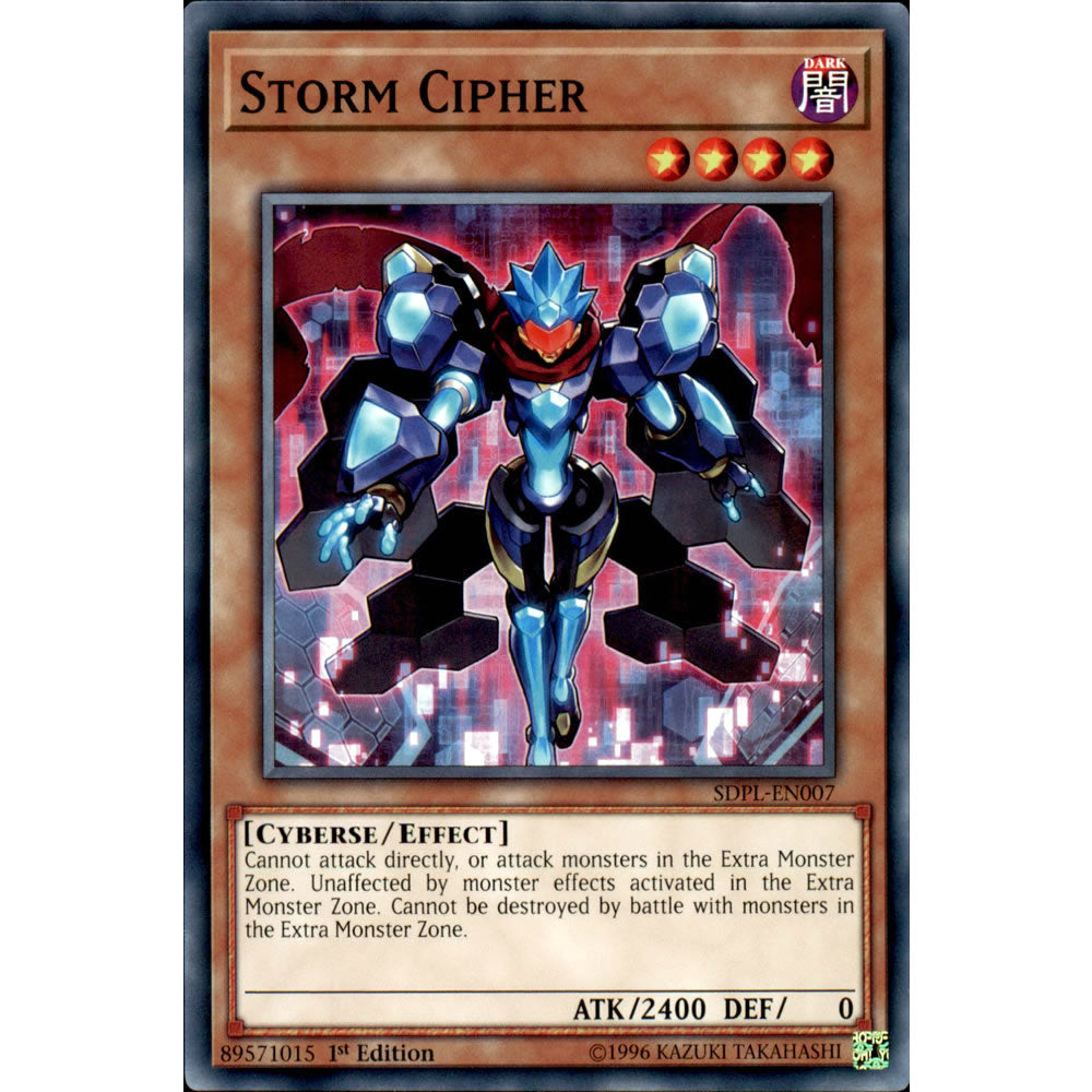 Storm Cipher SDPL-EN007 Yu-Gi-Oh! Card from the Powercode Link Set