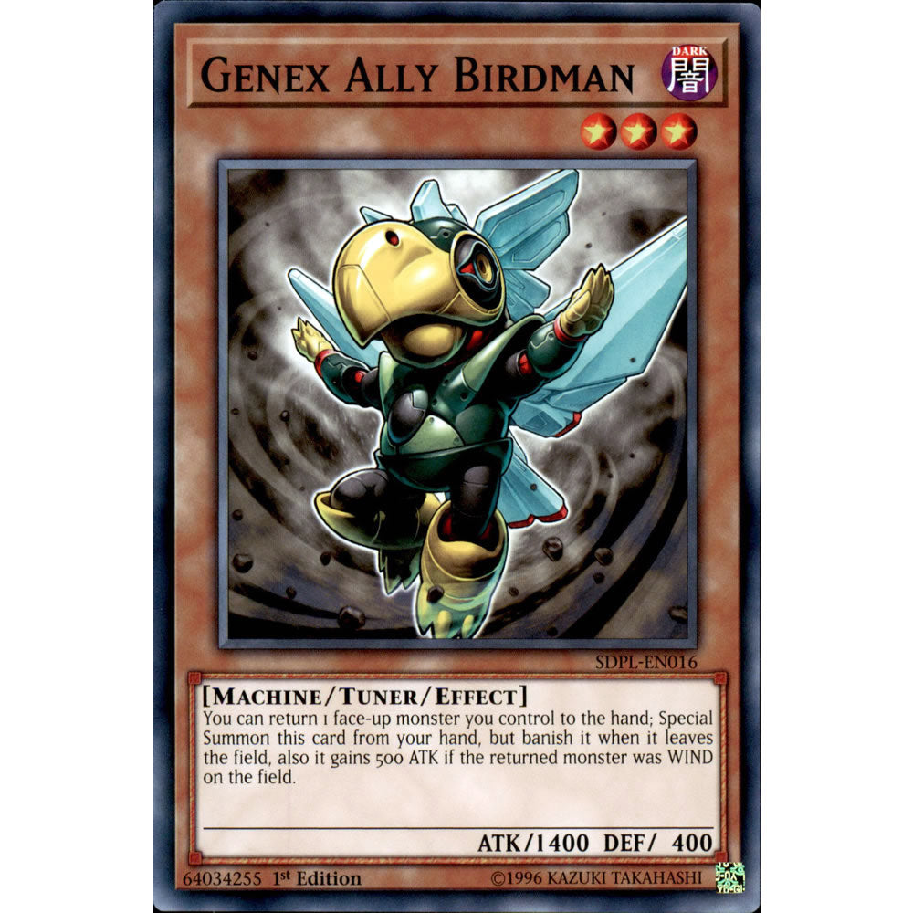 Genex Ally Birdman SDPL-EN016 Yu-Gi-Oh! Card from the Powercode Link Set