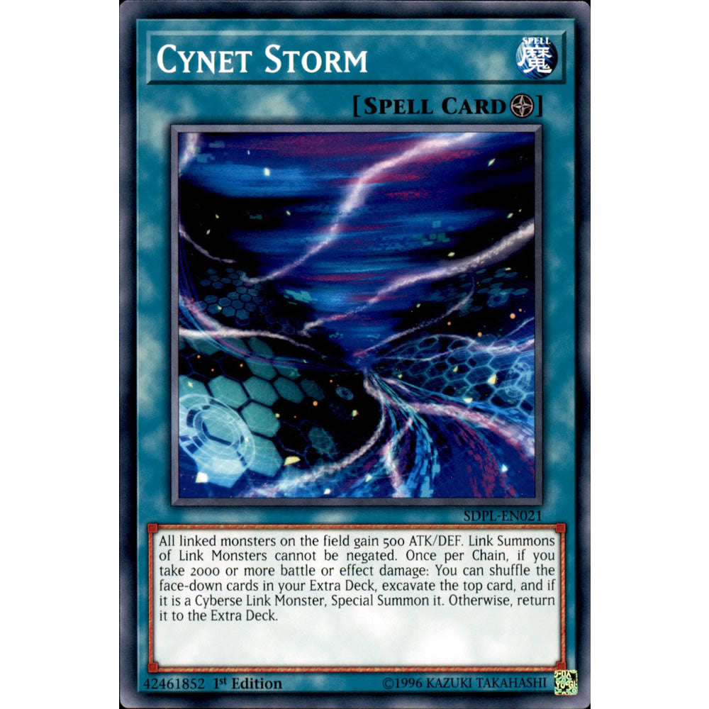 Cynet Storm SDPL-EN021 Yu-Gi-Oh! Card from the Powercode Link Set