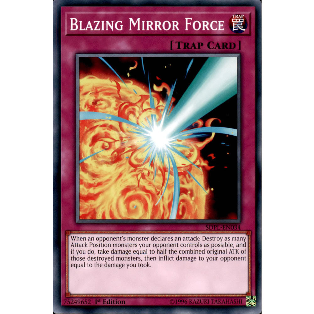Blazing Mirror Force SDPL-EN034 Yu-Gi-Oh! Card from the Powercode Link Set