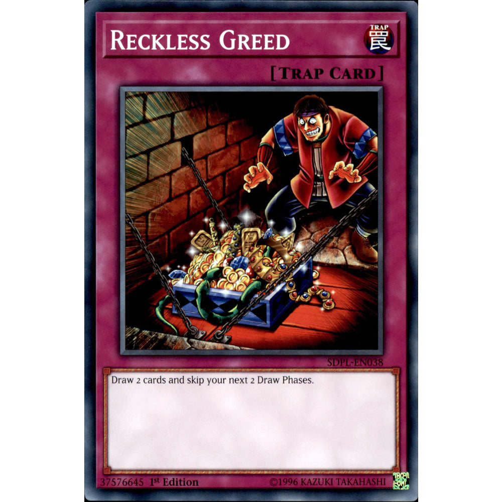 Reckless Greed SDPL-EN038 Yu-Gi-Oh! Card from the Powercode Link Set