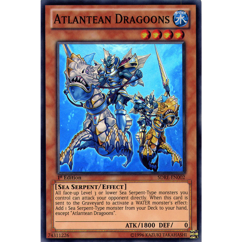 Atlantean Dragoons SDRE-EN002 Yu-Gi-Oh! Card from the Realm of the Sea Emperor Set