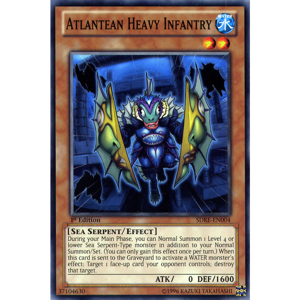 Atlantean Heavy Infantry SDRE-EN004 Yu-Gi-Oh! Card from the Realm of the Sea Emperor Set