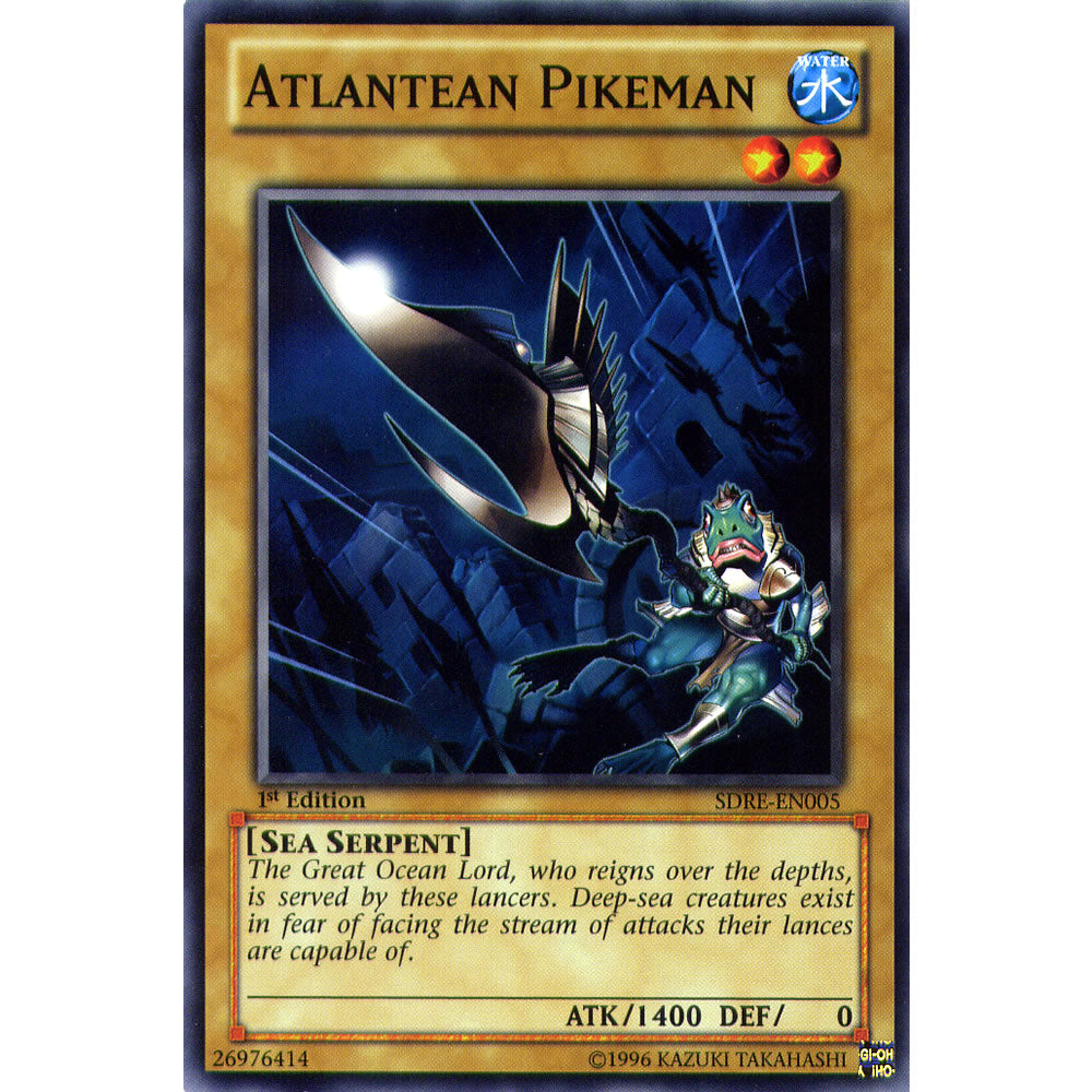 Atlantean Pikeman SDRE-EN005 Yu-Gi-Oh! Card from the Realm of the Sea Emperor Set