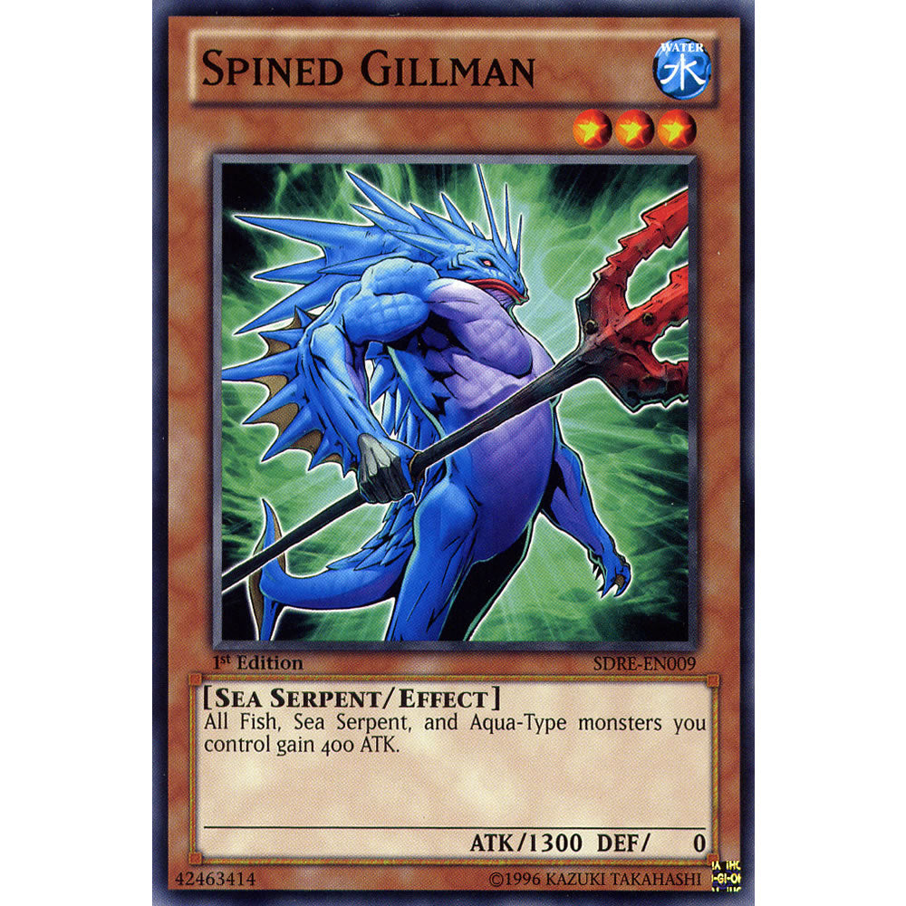 Spined Gillman SDRE-EN009 Yu-Gi-Oh! Card from the Realm of the Sea Emperor Set