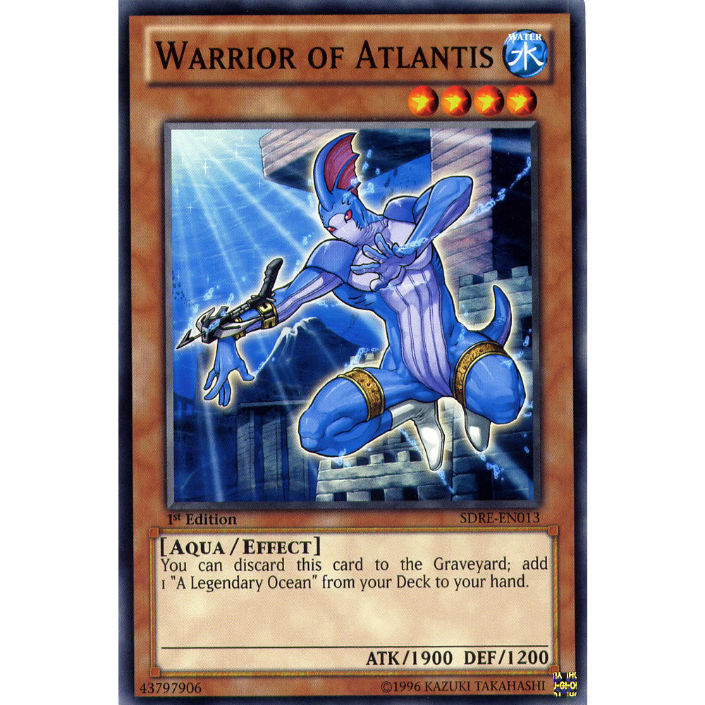 Warrior of Atlantis SDRE-EN013 Yu-Gi-Oh! Card from the Realm of the Sea Emperor Set