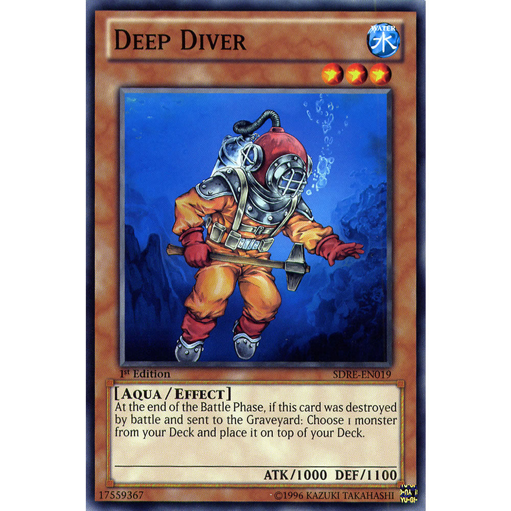 Deep Diver SDRE-EN019 Yu-Gi-Oh! Card from the Realm of the Sea Emperor Set