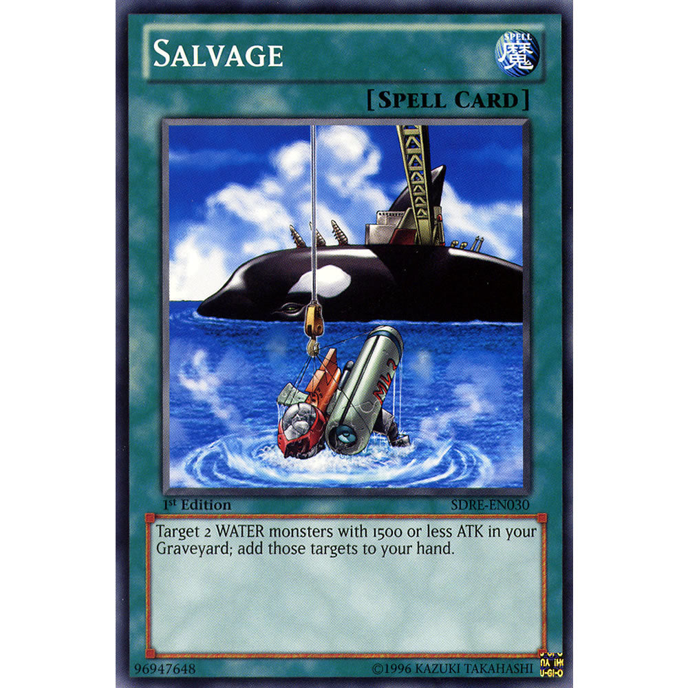 Salvage SDRE-EN030 Yu-Gi-Oh! Card from the Realm of the Sea Emperor Set