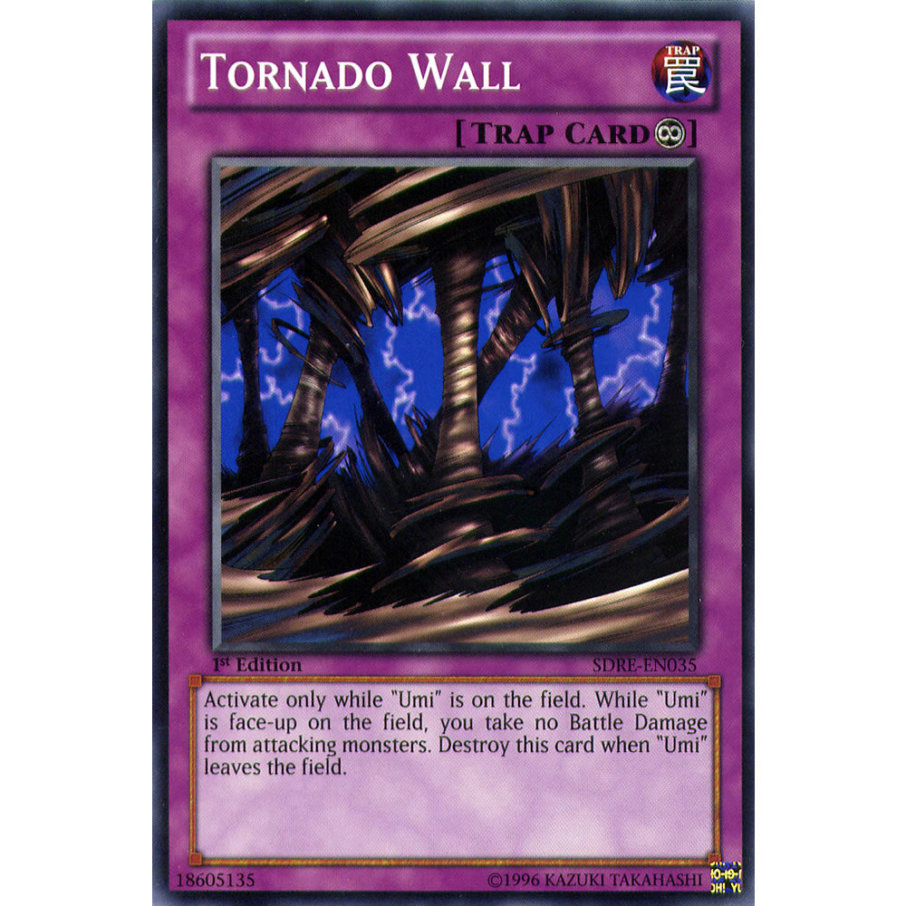 Tornado Wall SDRE-EN035 Yu-Gi-Oh! Card from the Realm of the Sea Emperor Set