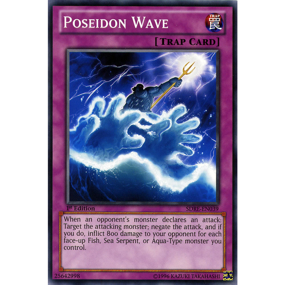 Poseidon Wave SDRE-EN039 Yu-Gi-Oh! Card from the Realm of the Sea Emperor Set