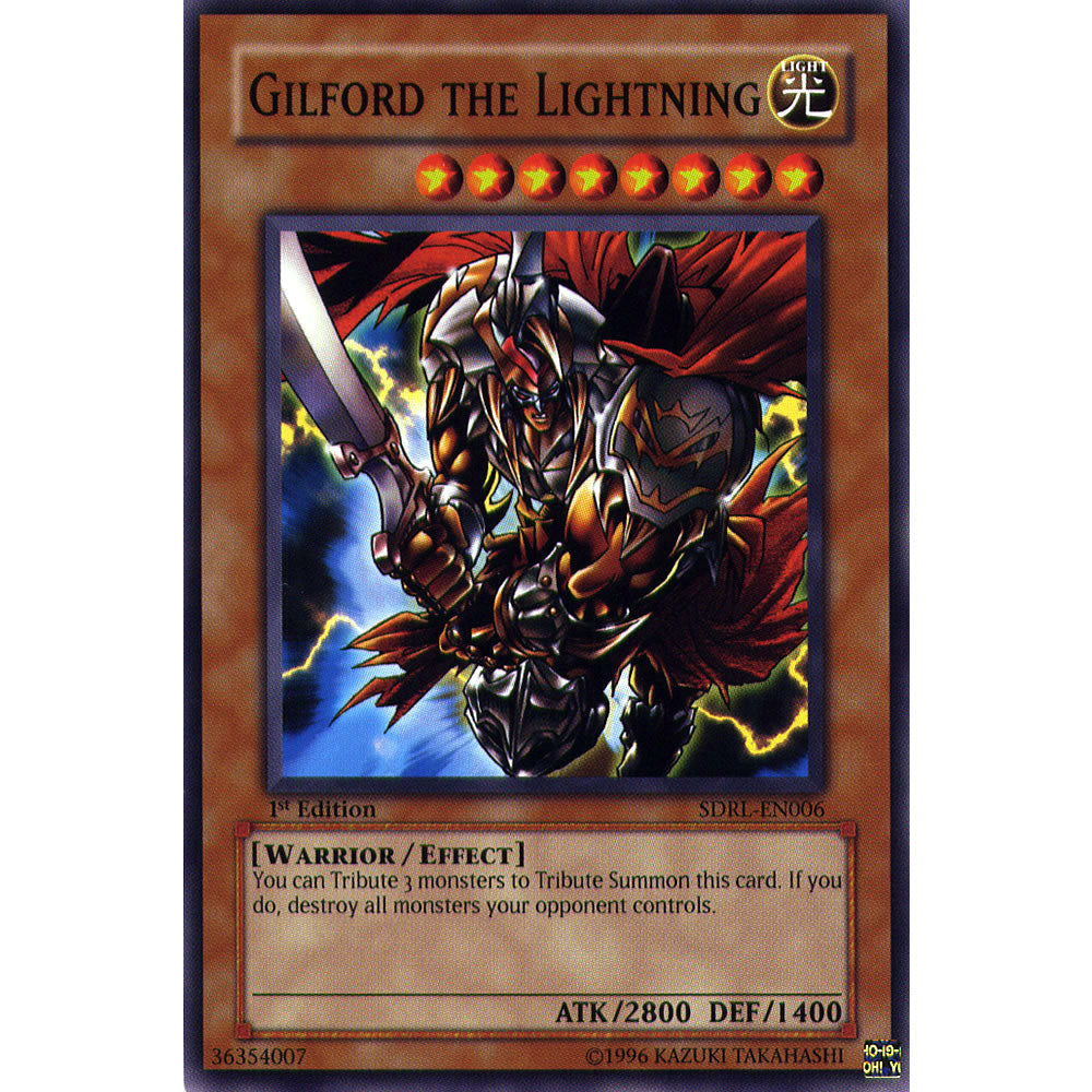 Gilford the Lightning SDRL-EN006 Yu-Gi-Oh! Card from the Rise of the Dragon Lords Set