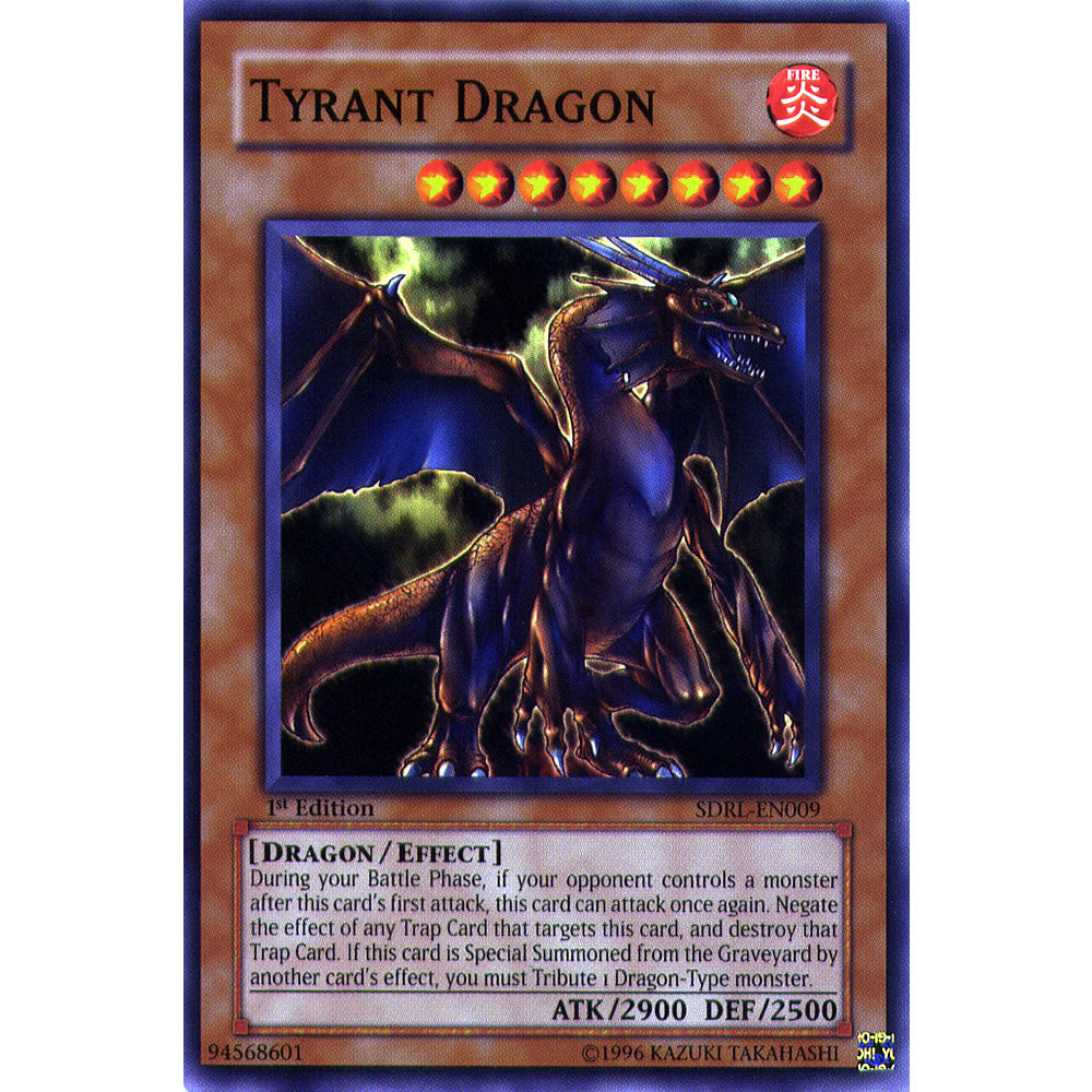 Tyrant Dragon SDRL-EN009 Yu-Gi-Oh! Card from the Rise of the Dragon Lords Set