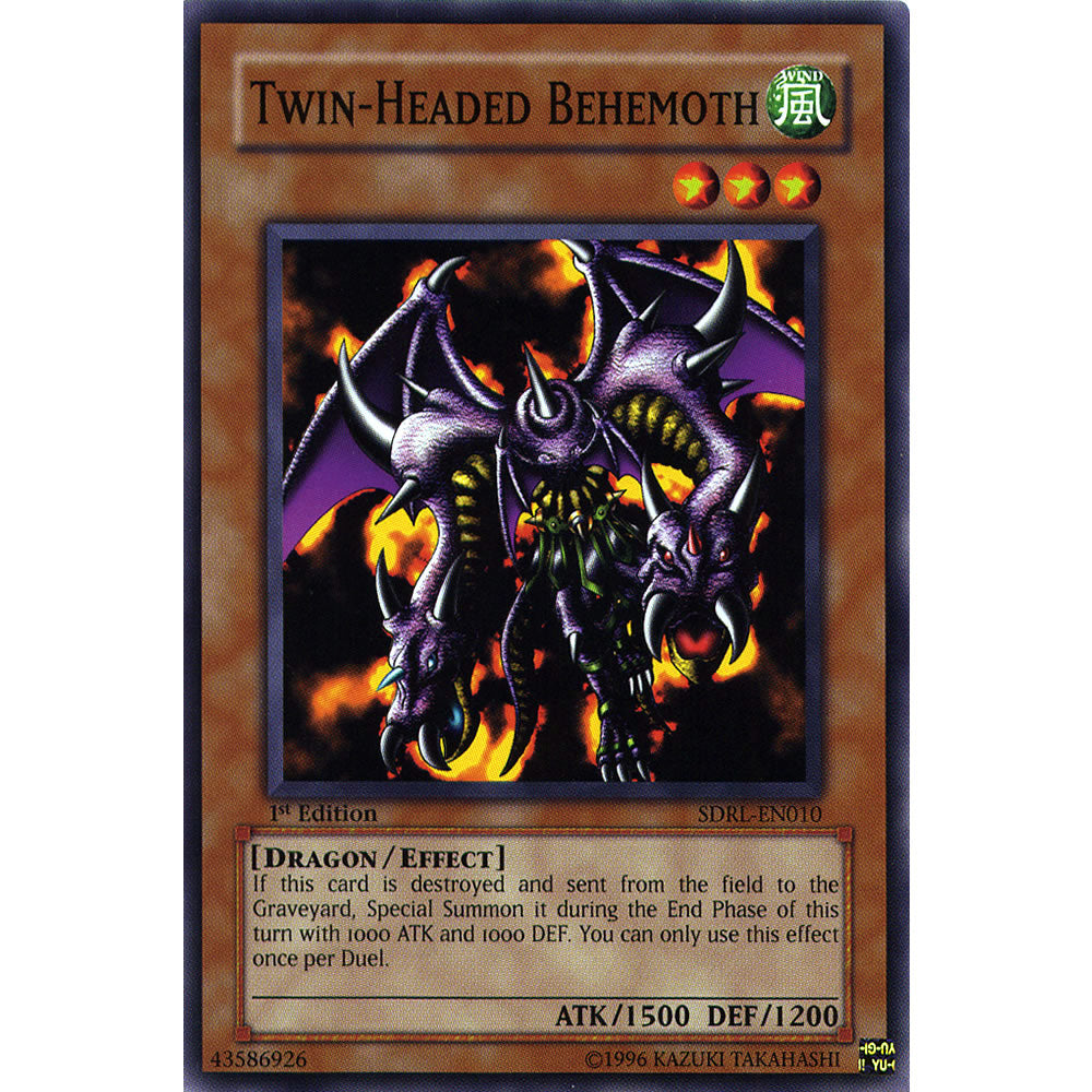 Twin-Headed Behemoth SDRL-EN010 Yu-Gi-Oh! Card from the Rise of the Dragon Lords Set