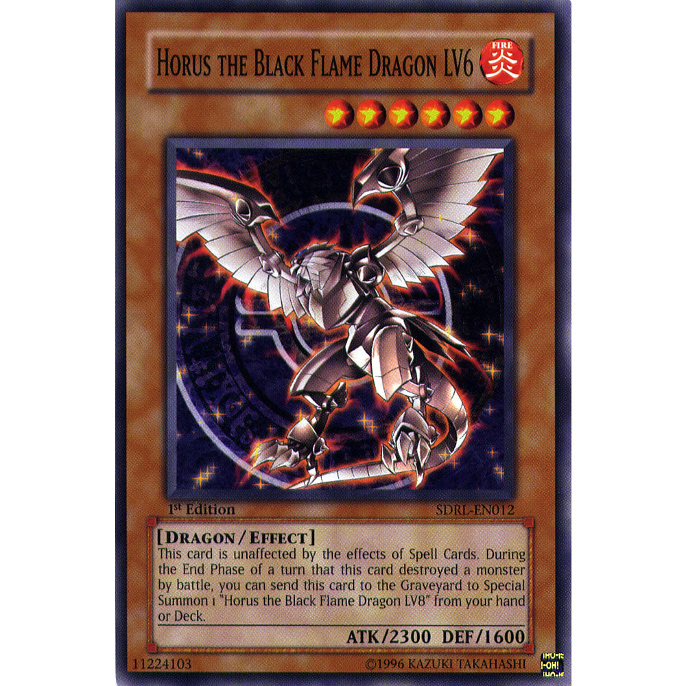 Horus the Black Flame Dragon LV6 SDRL-EN012 Yu-Gi-Oh! Card from the Rise of the Dragon Lords Set
